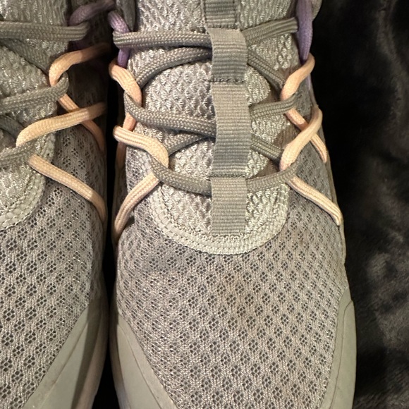 Vionic Zeliya Gray Lilac Peach Pink Orthotic Walking Fabric Lace Up Shoes 9.5 Wd - Picture 6 of 15